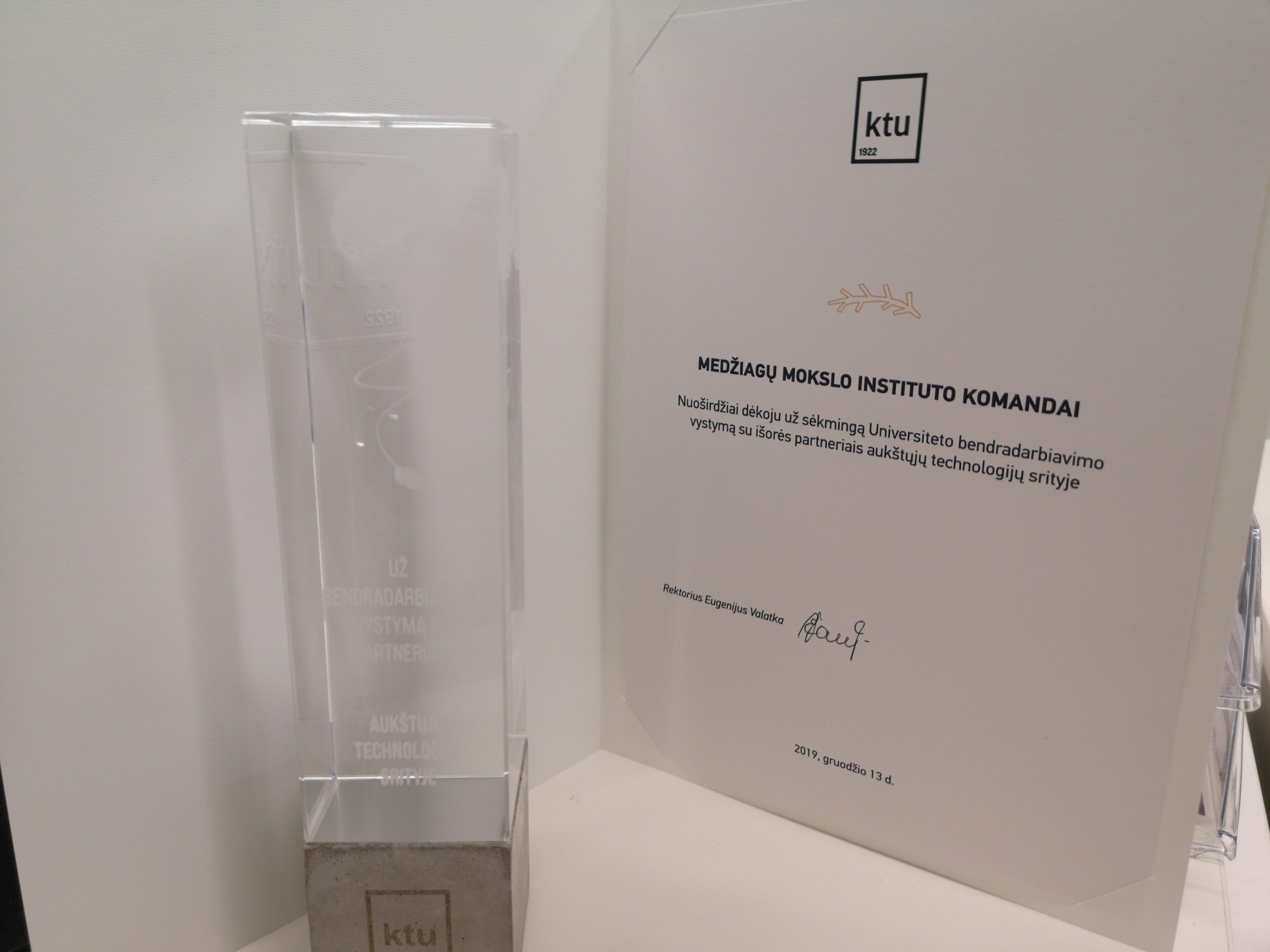 KTU Awards Institutes researchers Institute of Materials Science KTU