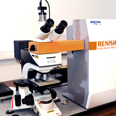 Analytical equipment Raman scattering spectrometer inVia "Renishaw"