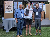 Winner of the Poster Session KTU student Klaudijus Midveris